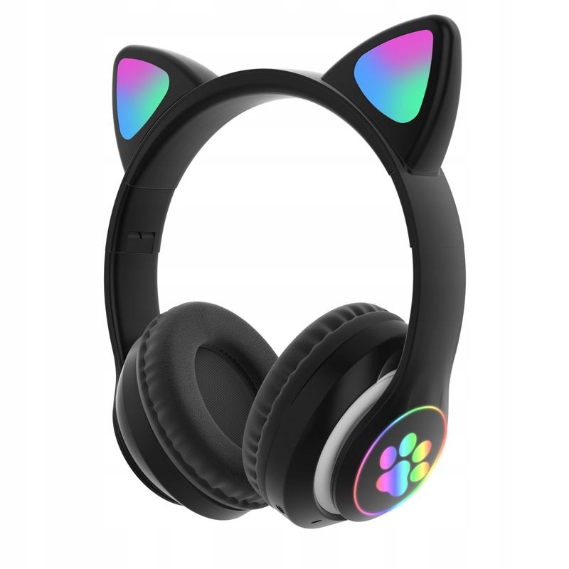 Bezdrôtové slúchadlá do uší WIRELESS CAT EARS RGB